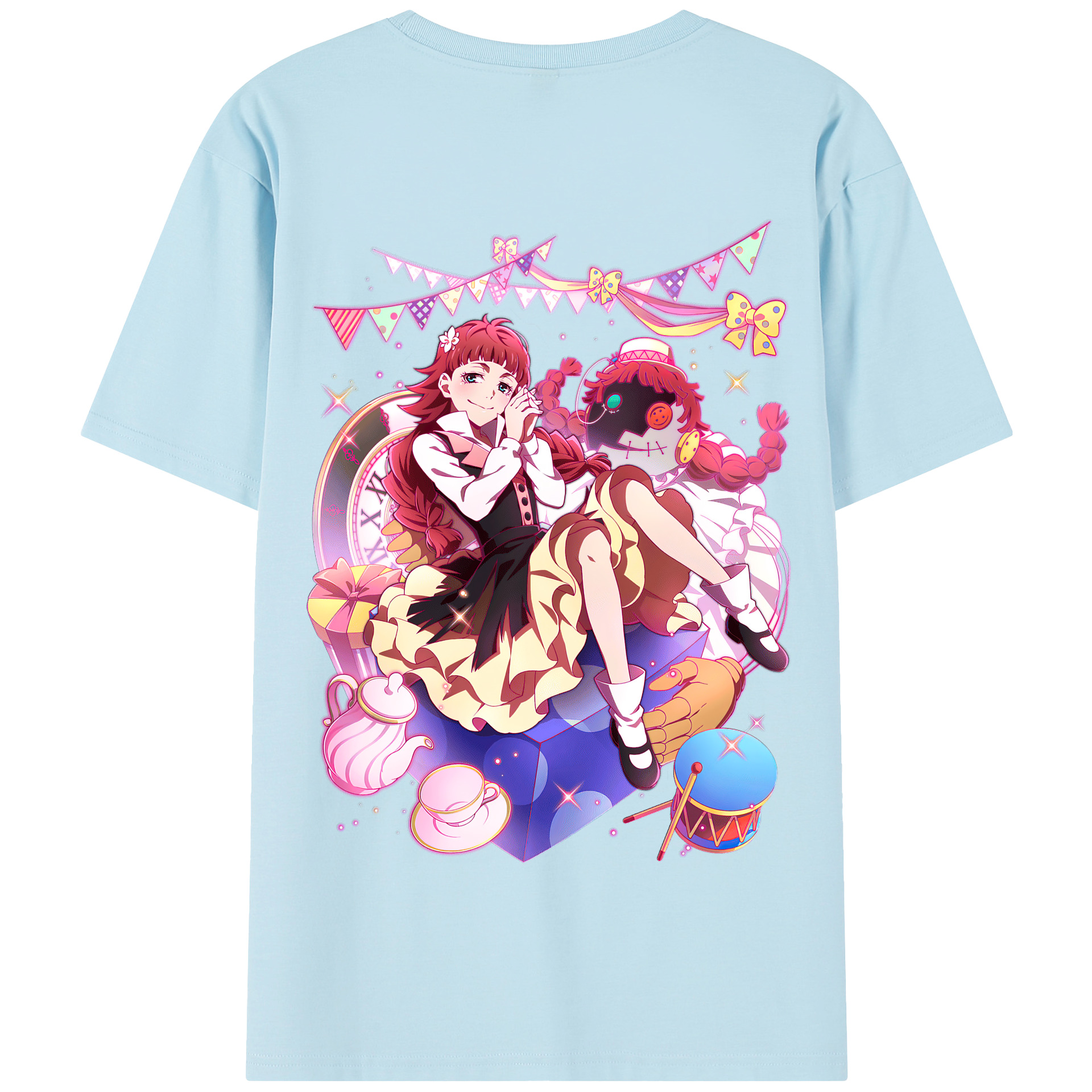 （画像用） 文豪ストレイドッグス Bungo Stray Dogs 綿100％半袖Tシャツ（背面プリント）